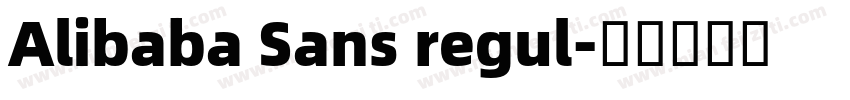 Alibaba Sans regul字体转换